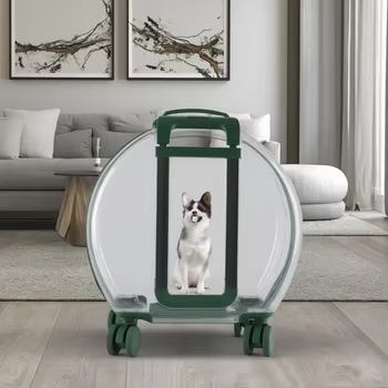 کیف چمدان حمل و نقل خانگی PC Trolley Pet Carrier چمدان شفاف با کیفیت بالا در فضای باز